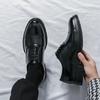 Fashion Luxury Men's Platform Leather Oxford Formal Leather Shoes Men Fashion Trend Handmade Men's Moccasins Casual Mens Hot Sale Shoes