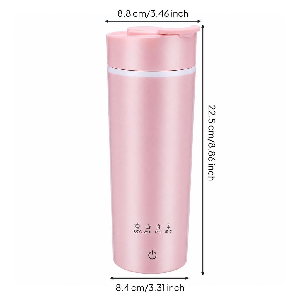 Portable Electric Heating Cup Auto Shutoff with Stainless Steel Liner Compact
