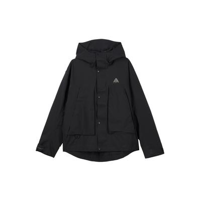 Wygodna Codzienna Jednolity Kolor Wodoodporna Wiatroodporna Oddychająca Szybkoschnąca Kurtka Męska kurtki Basic-Black 952437608-4
