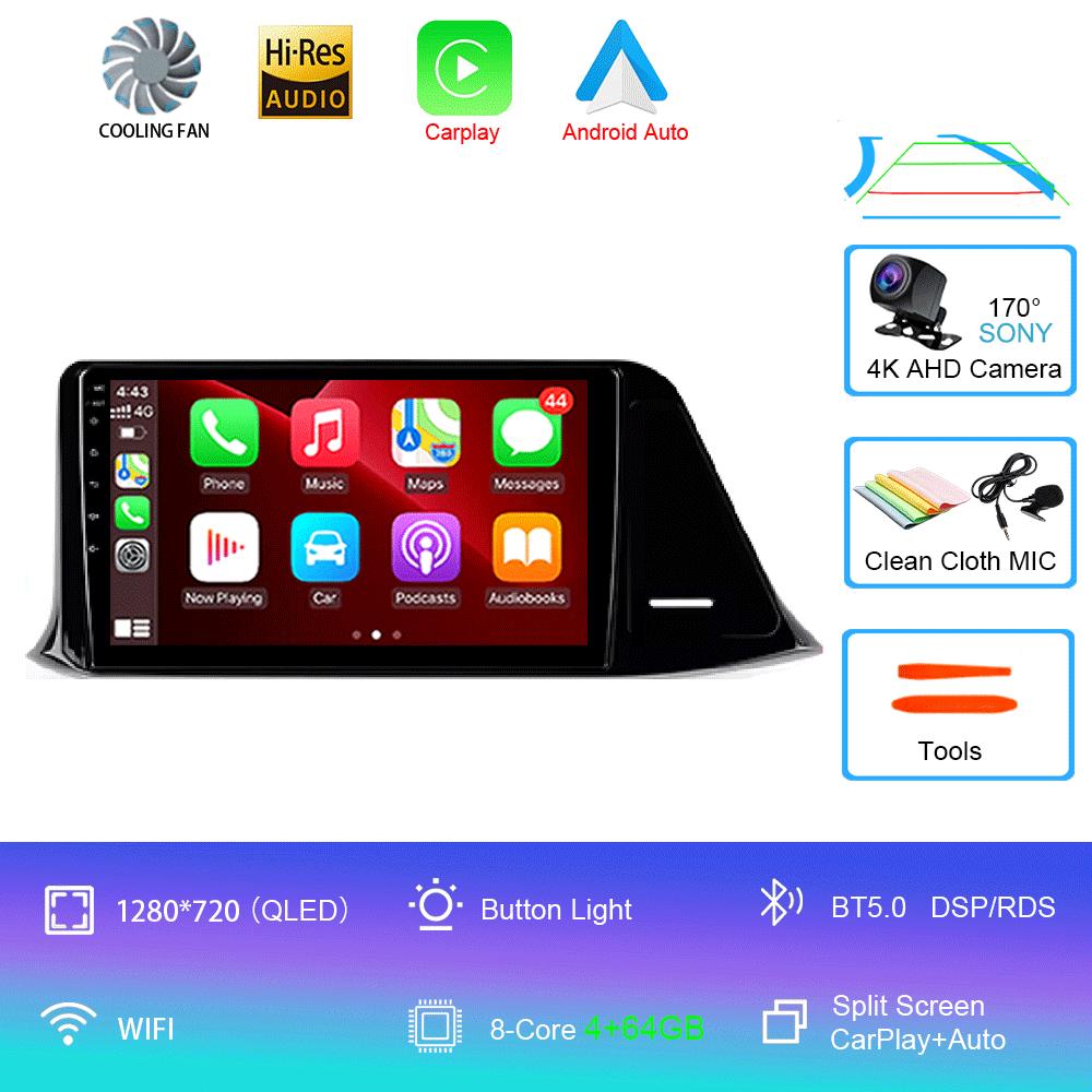 Car Radio Android 14 Carplay For Toyota C-HR CHR 2016 2017 2018 2019 2020 Multimedia Video Player Navigation Stereo GPS 2din DSP