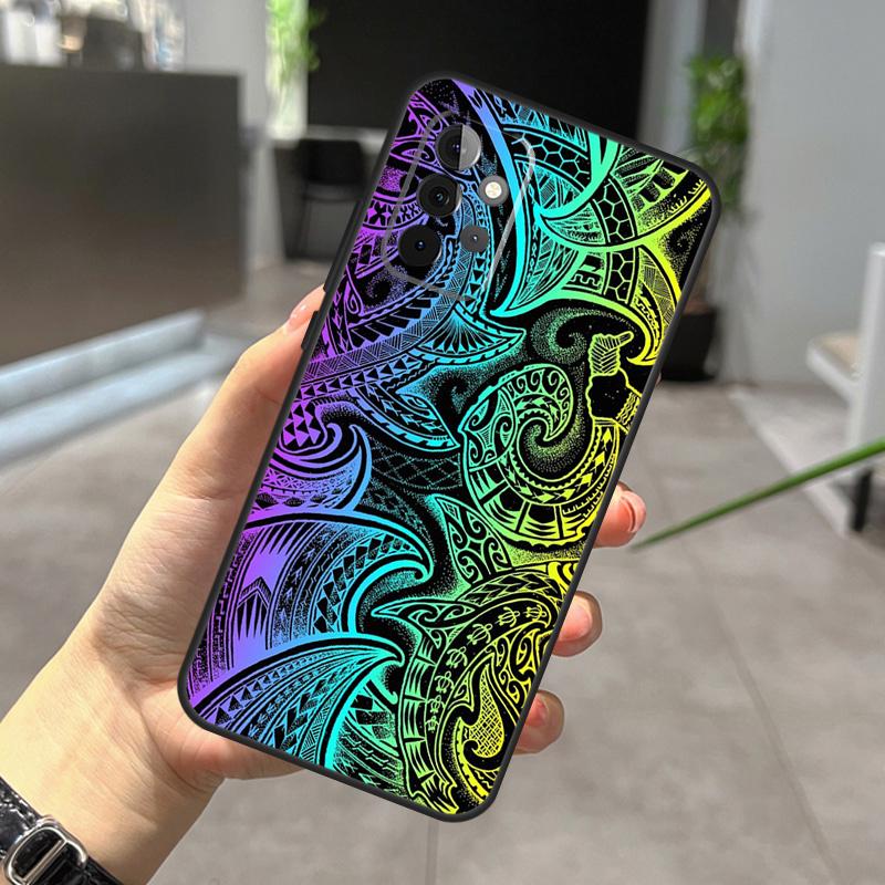 Traditional Hawaiian Island Tattoo Case For Samsung Galaxy A22 A32 A52 A15 A16 A05 A26 A36 A56 A53 A33 A13 A34 A54 A14 A35 A55