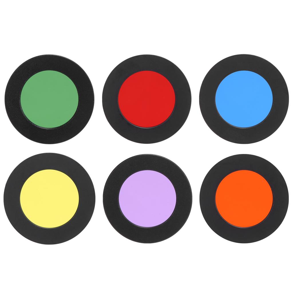 6er-Set Astronomische Teleskope Okular 1,25 Zoll Okularlinse Planeten- und Nebelfilter