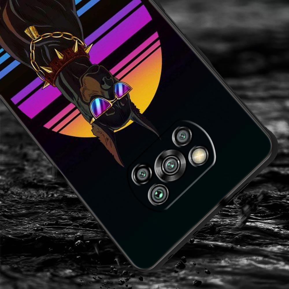 Doberman Dog Phone Case Cover  for Xiaomi Poco F7 Ultra F6 F5 F4 F3 X6 X5 X4 X3 NFC C51 C55 M4 GT 5G Soft TPU Shell Fundas Capas