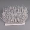 Ostrich Feathers Fringe 2M 55colors Selected Clothing Sewing Crafts Dress with Fluffy Feather Ribbon