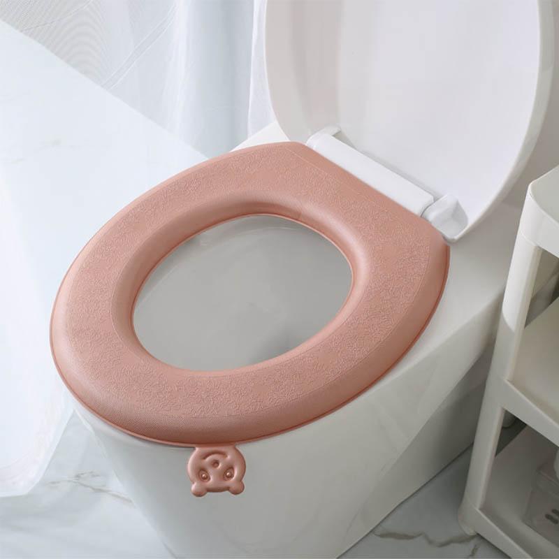 Toilet Silicone Pad Toilet Pad Four Seasons Universal Household Waterproof Toilet Seat Mat Cushion Thickened Warm Washable