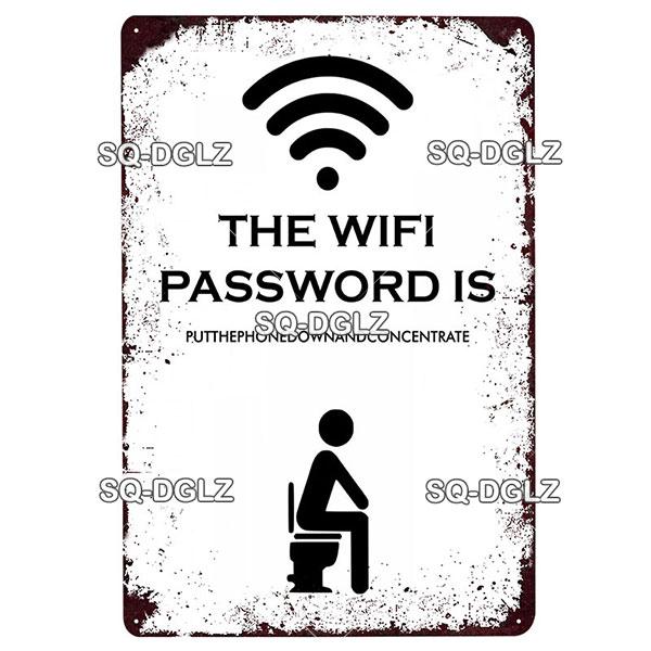 [SQ-DGLZ] Badezimmer-Metallschild, Vintage-Metallplakette, Anzeigetafeln, Dekor für Pub, Bar, Zuhause, Wanddekoration, Blechschilder, Warnposter