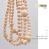 Christmas Wooden Beads 12 Feet Wreath Tree Decorations Wood Beaded Decor For Christmas For Year-Round Home Thanksgiving Holiday