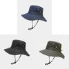 Casual Outdoor Sun Hat With Wide Brim Waterproof Breathable For Hiking And Travel