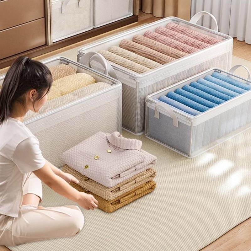 Waterproof Sturdy PVC Storage Box for Travel and Home Use Clear Home Storage Organizers for Small Items Daily Use