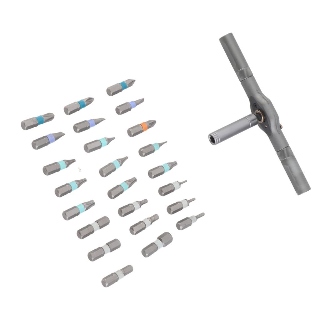 Ratchet Screwdriver Set 24 in 1 Bit Multipurpose Repair Tool Manual Hardware with Handle RS1