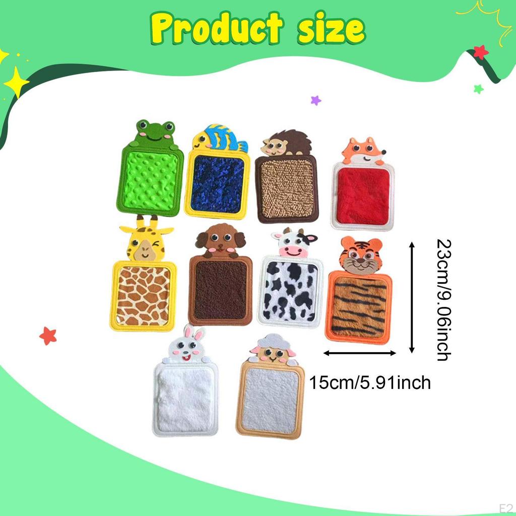 10x Sensory Mats Textured Tiles Exercise Cartoon Cute Play Educational Learning Toys for