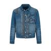 2025 Spring Seagull And Big M Pattern Washed Denim Jacket Men Jackets Denim-Blue 2ESHTM5DJ1041XXDN