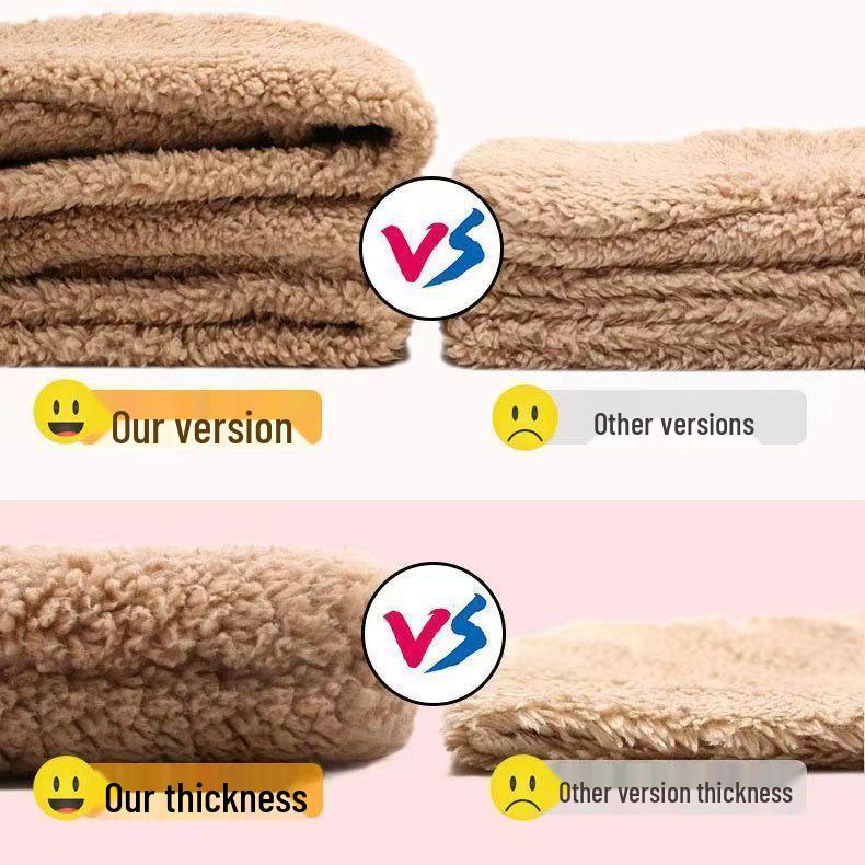 KT Cat Ears Plush Three-in-One Winter Set: Warm Hooded Scarf, Hat, and Gloves