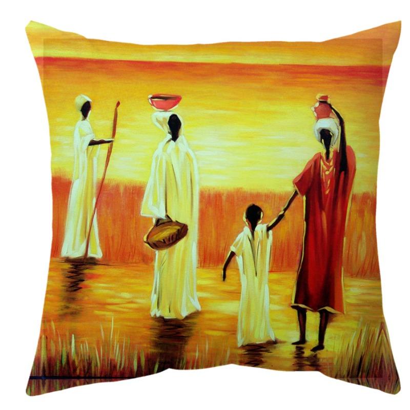 

Pillow Peach Skin Velvet Plush Pillow Case Home Lumbar Pillow Printed Sofa Pillow Case 45*45cm