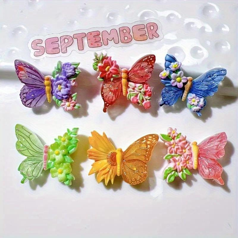 Butterfly Resin Jewelry Flower Multicolored DIY Crafts Nail Decoration Wedding Supplies