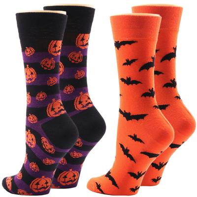Halloween Socken Herren Socken Kürbis Teufel Socken Baumwollsocken Damen Socken Verschleißfeste Cartoon Socken Fledermaus Socken
