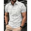 Summer New Men's Short Sleeved Polo Shirt - Street Casual, Fashionable, Comfortable, Breathable, 3D Pattern Printing