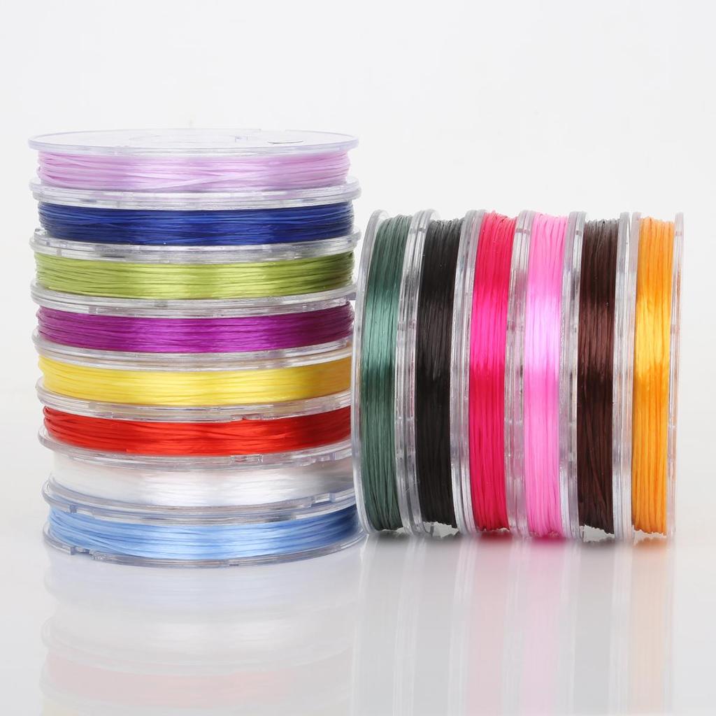 Fil Élastique 40 Mètres Cristal Transparent Cordon de Perles Fil Fil Fabrication Bracelet DIY