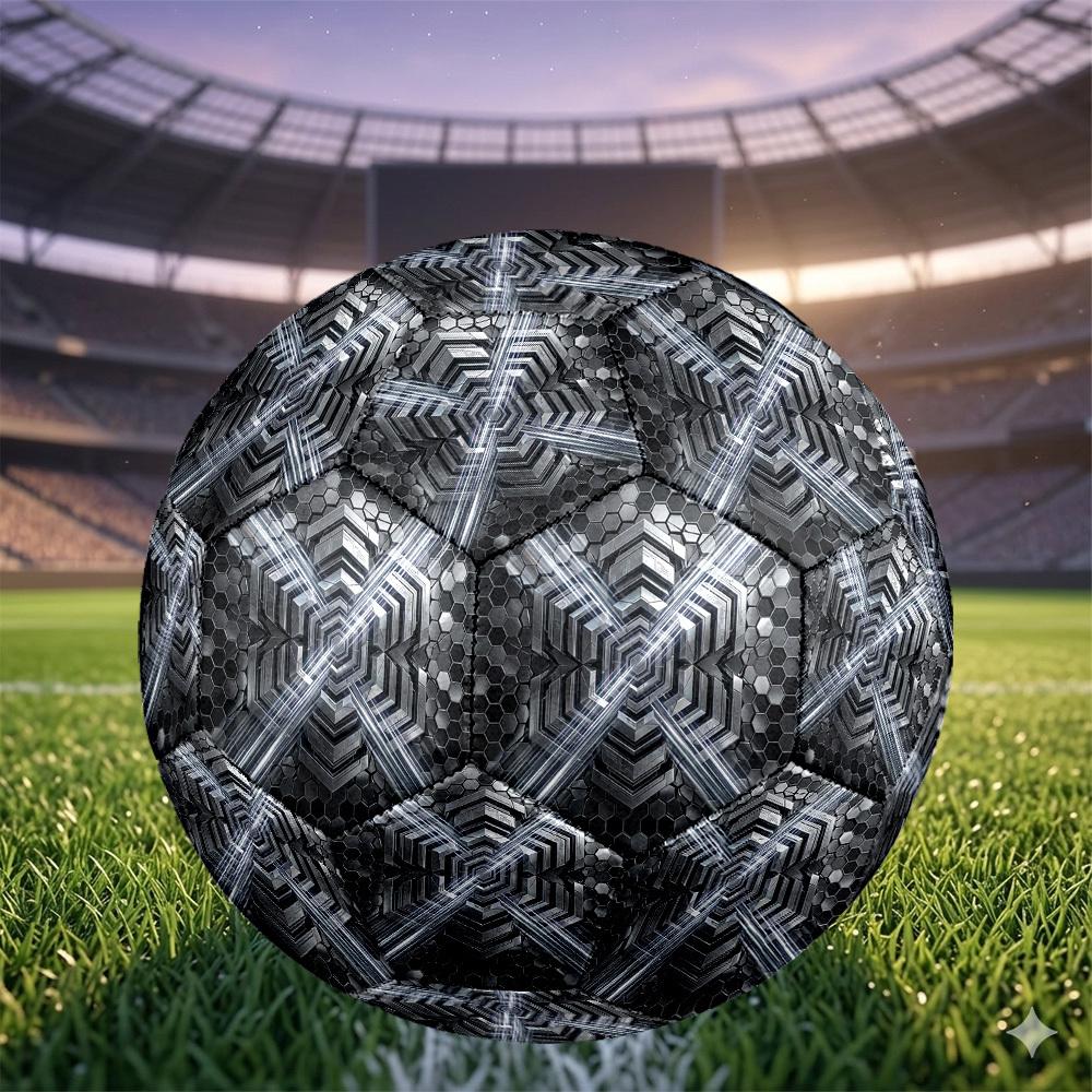 1 Stück Fußballball mit sechseckigem Gittermuster, Größe 5, Leichtes PVC-Material, Outdoor-Trainingsfußball Geschenk. q62276