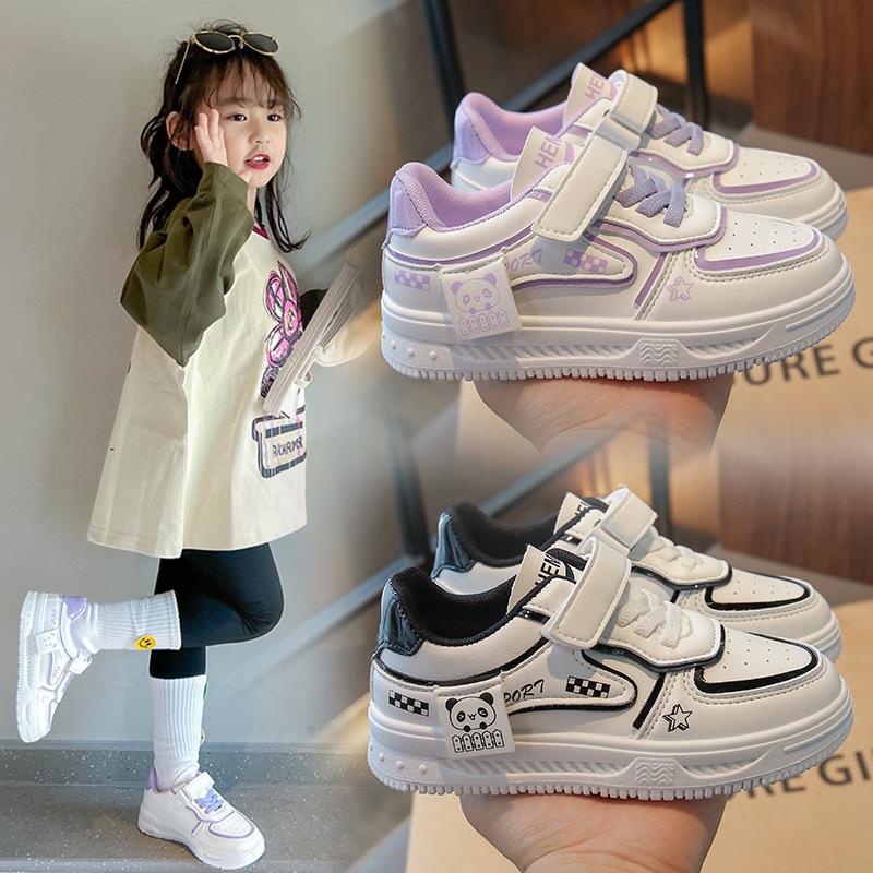 Girls' shoes 2025 autumn new student version little white shoes children's casual soft sole high value school season shoes