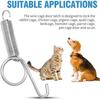 10 Pcs Spring Cage Latch Multifunctional Cage Door Spring Hook Metal Finger Spring Latch Hook for Fixing Pet Cage Door
