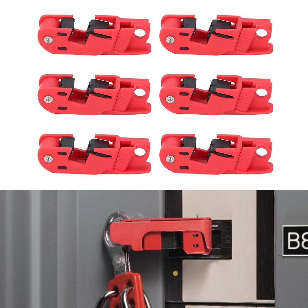 Circuit Breaker Lockout Device, 6 Pack Universal Breaker Lock Out Tag Out Device, Lockout Tagout Kit Lock Out Device for Industrial Equipment Fixing