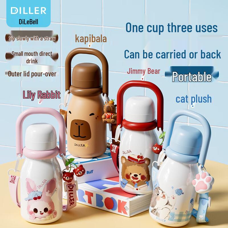 

Diller Kids Stainless Steel Bottle with Dual-Drink Lid