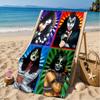 rock Band Collage Beach Towel, Microfiber Beach Towel, Perfect For Pool, Beach, Travel, Home Decor Beach Party Fan gifts