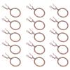 40Sets Iron Curtain Accessories Perfect Workmanship Hooks for Bedroom Shower Curtains Easy Install Curtain Rings