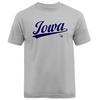 State of Iowa Swoosh IA Graphic T-shirt Unisex T-Shirt