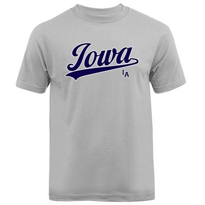 State of Iowa Swoosh IA Grafik T-Shirt Unisex T-Shirt