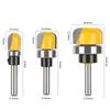 1pcs 6mm 8mm Shank 1-1/8 3/4 1/2 Diameter Bowl Tray Router Bit Round Nose Milling Cutter with Bearing for Woodworking