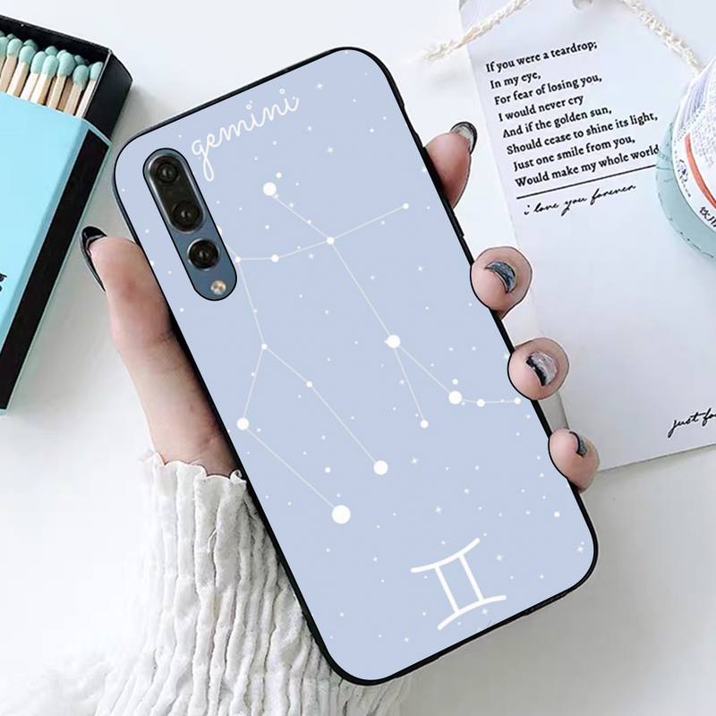 Constellation Gemini Phone Case for Huawei Honor 10 I 8X C 5A 20 9 10 30 Lite Pro Voew 10 20 V30
