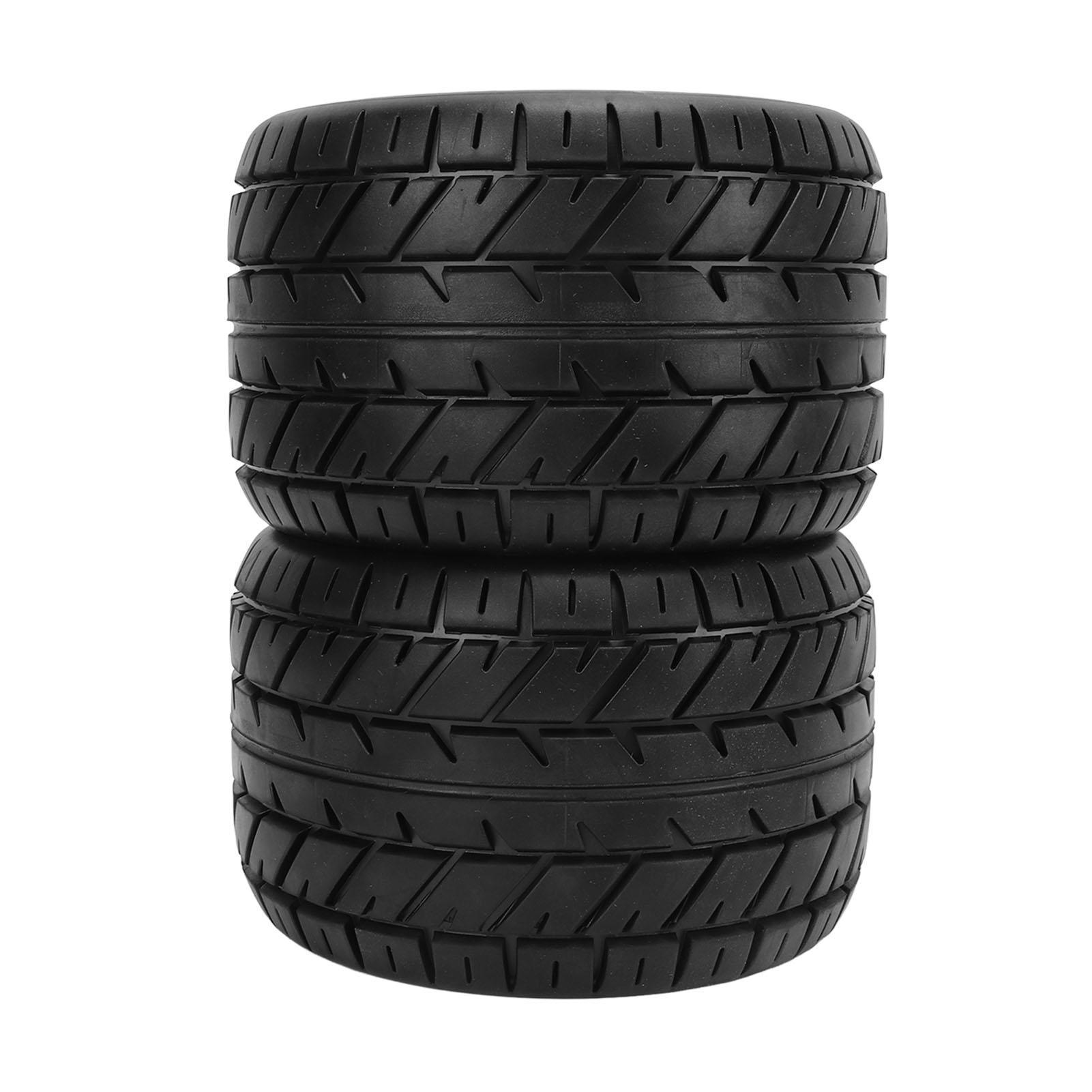 

2pcs RC Truck Tyres Rubber Hex Wheels with Couplers for Arrma for Traxxas for HPI for Tekno MT410