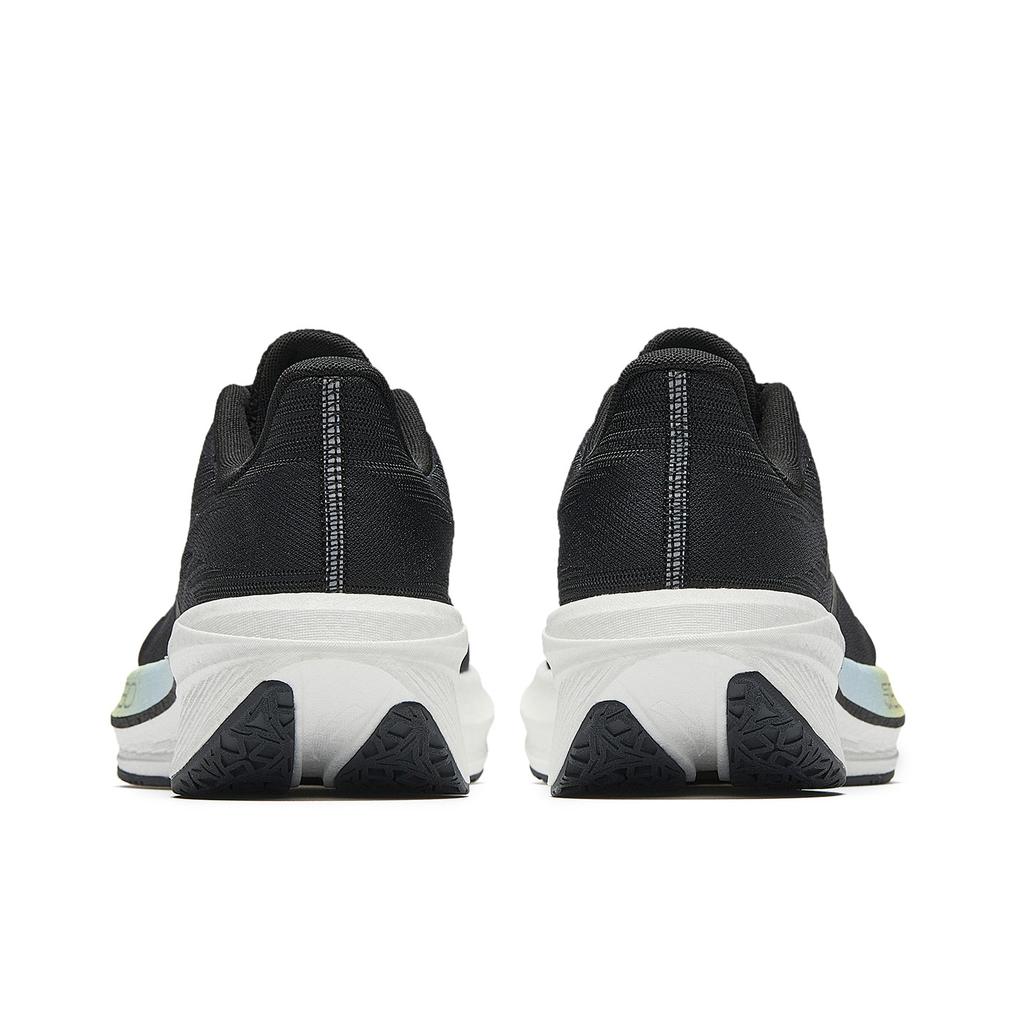 Anta Textile, Synthetic Leather Low top Running Shoes Women's Black Yellow Green 122615555-4