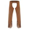 Vintage Cowboy Fransen Chaps für Herren, Verstellbare Schnalle Wildlederhosen, Schrittfreies Design für Halloween & Western-Themenparty