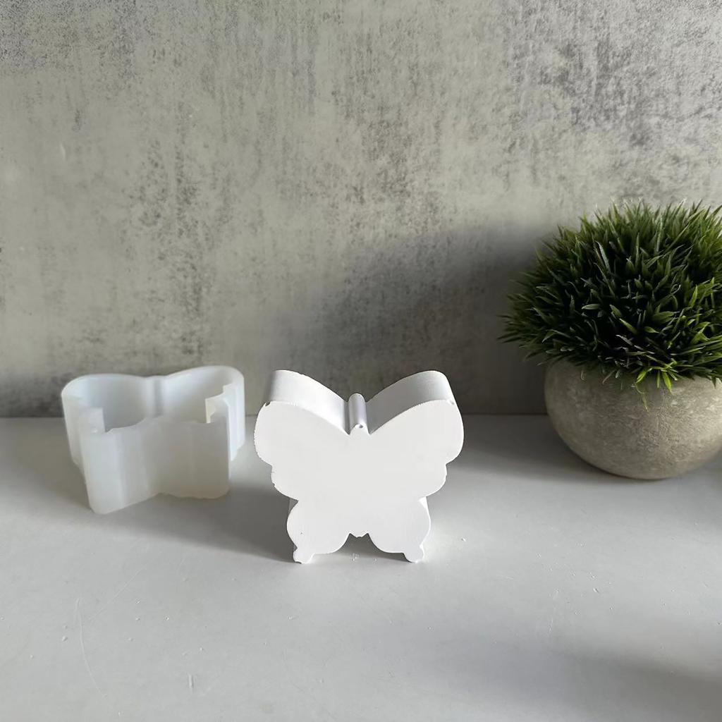 Silicone Soap Molds Candle Mould Butterfly Silicone Crafts Moulds Deer Figurine Mold Suitable for Figurine Ornament