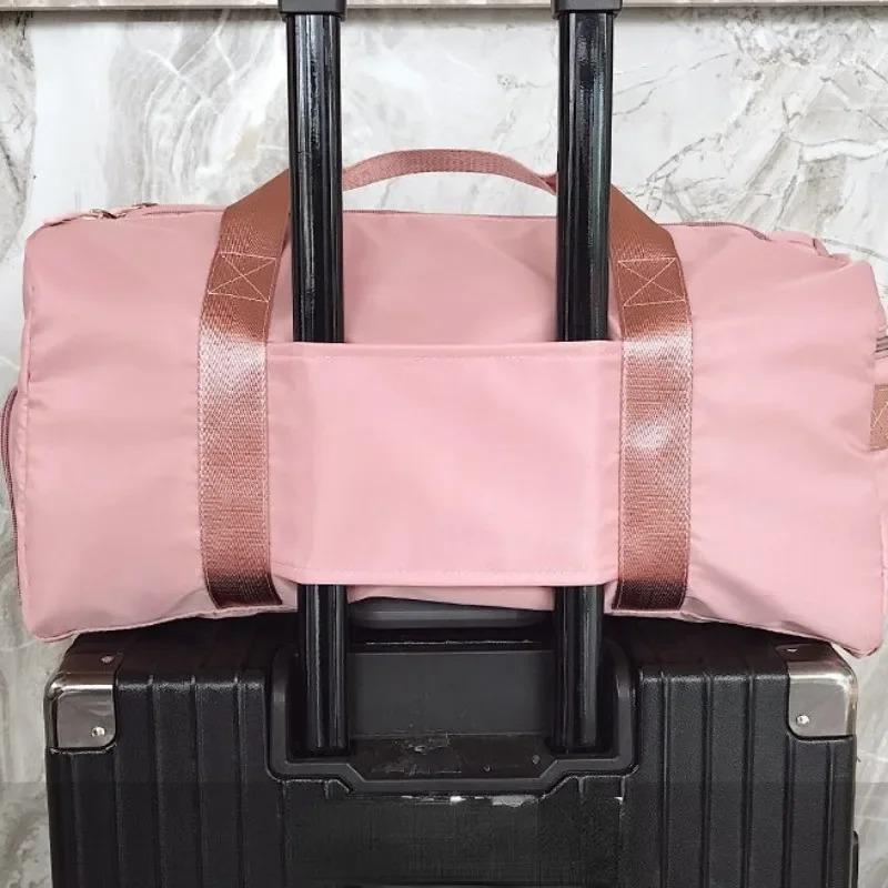 Genți de sport din nailon impermeabile în aer liber, bărbați, femei, antrenament, fitness, călătorie, geantă de mână, covoraș de yoga, geantă de sport cu compartiment pentru pantofi