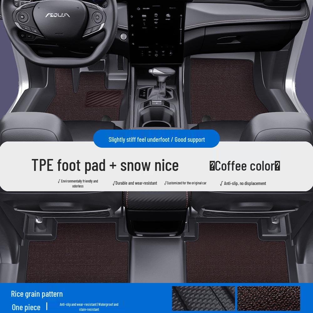 Fits Dongfeng Fengshen L7, L8, E70, Yixuan, SKYEV01, Haohan, Haoji - TPE Floor Mats & Door Sill Full Coverage