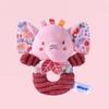 New Pink Hand Cranked Ring Newborn Plush Toy 0-1 Year Old Baby Hand Ringed Bell, Suitable for Baby's New Year Gift