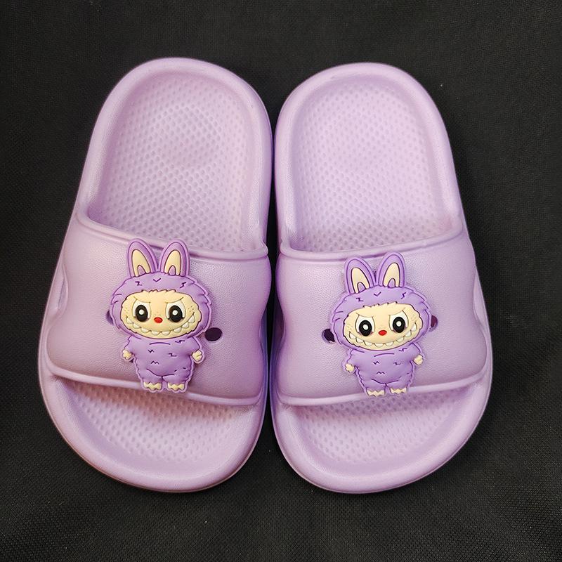 

Labubu Ева Детские мультяшные домашние тапочки для помещений - Детские крутые тапочки для ванной 32-33 фиолетовый