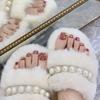 Advanced Skin-Brightening Rhinestone Inlaid Crystal Nail Art Tips for Toenails