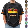 Men's Casual Short Sleeve T Shirt Crew Neck Germany Flag Graphic Print 2026 Supporter Fan Apparel Washed Fabric