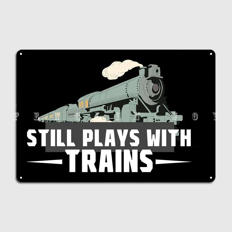 Locomotive Train Gift Metal Sign Wall Pub Home Design Garage Decoration Tin Sign Posters