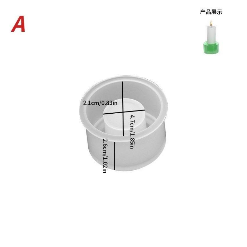 Kerzenhalter Silikonform 3D Herz/Stern/Rund Kerzenständer Gießform Beton Gießharz Formen Stab Kegel Kerzenhalter