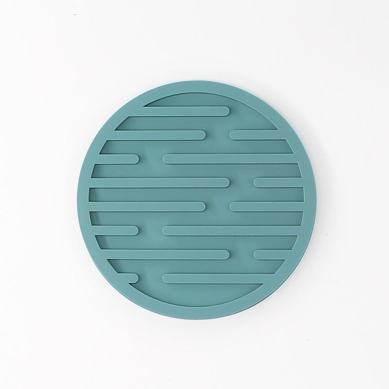 3PCS Silicone Coasters Round Heat Resistant Rubber Tea Cup Mat Table Mat Drink Coffee Mug Glass Beverage Holder Pad Decor