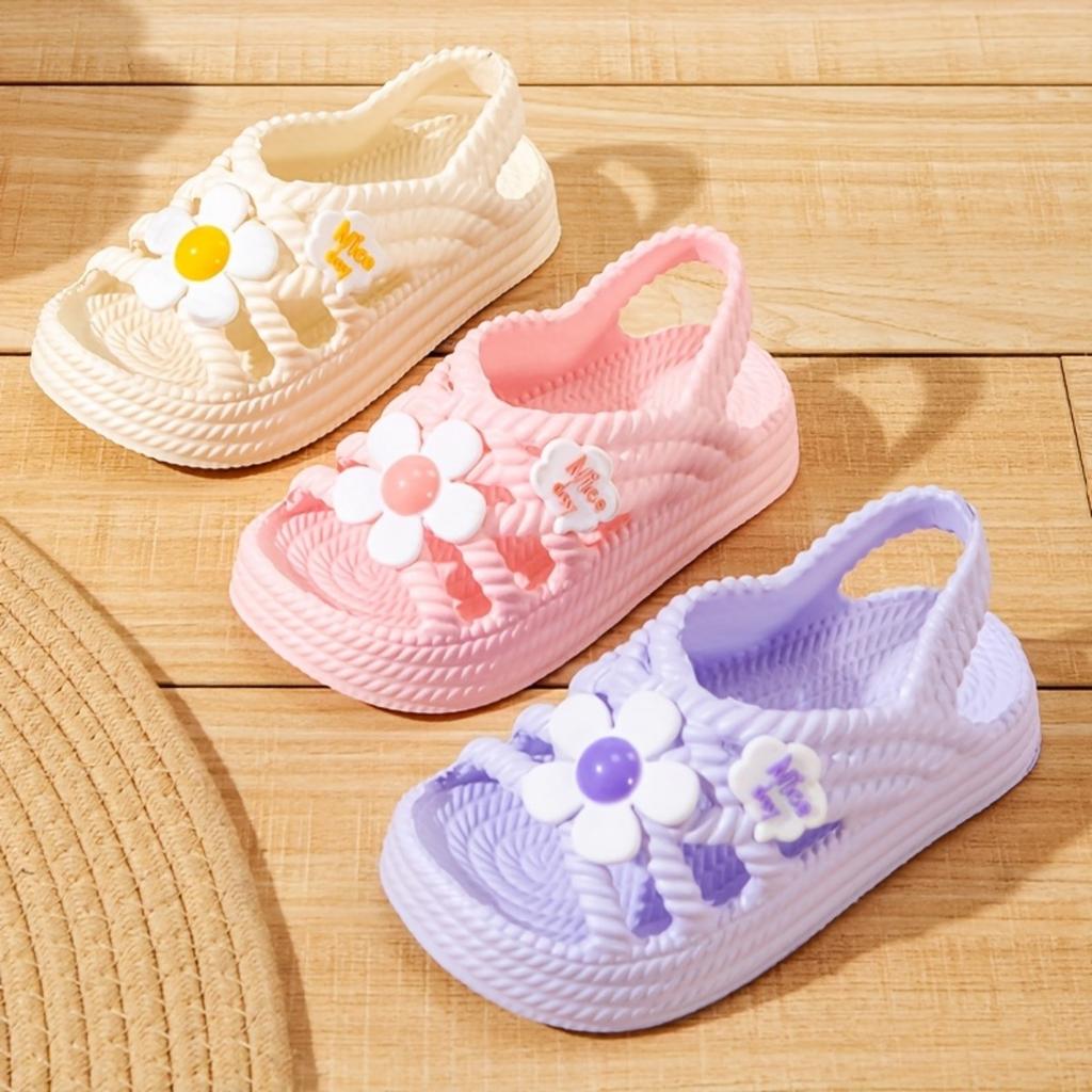 Mädchen Sandalen Neue Mode Niedliche Blume Prinzessin Schuhe Hundert Bequeme Strandschuhe Sandalen