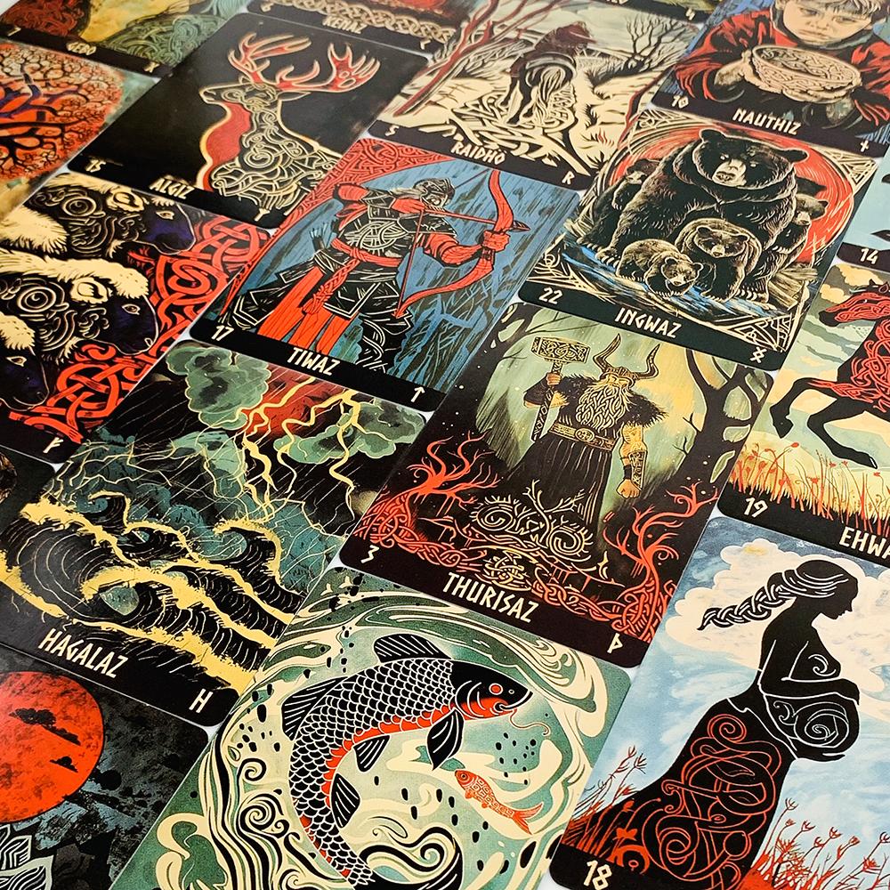 10,2*7,5CM Orakel Deck A 24 Karten Deck Mystische Kunstwerke, Langlebig & Tragbar, Perfekt Für Spirituelle Führung & Sammler