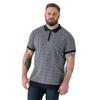 Duke Mens Perry D555 Knitted Jacquard Quarter Zip Kingsize Polo Shirt
