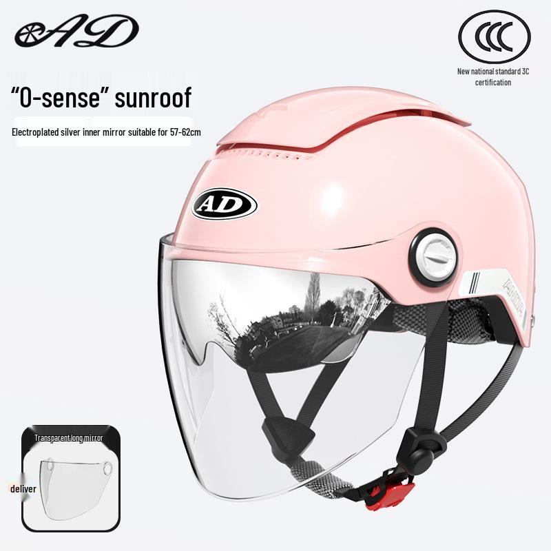 National Standard Class A 3C Certified All-Season Electric Bicycle Helmet with Sunroof and Summer Sun Protection